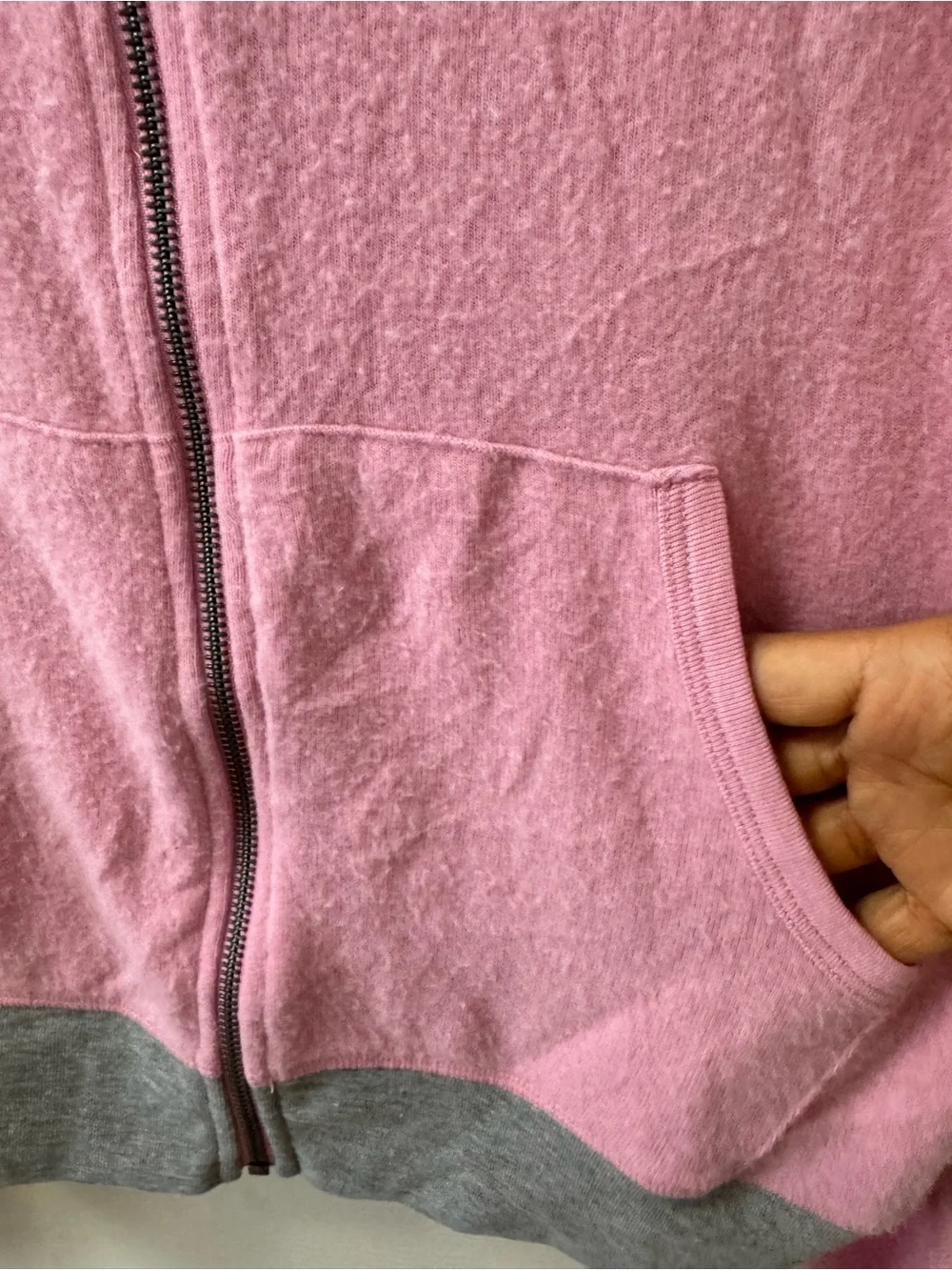 Kids Pink Zip Sweatshirt